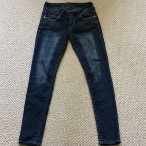 Wallflower Skinny Jeans w/rhinestone detail